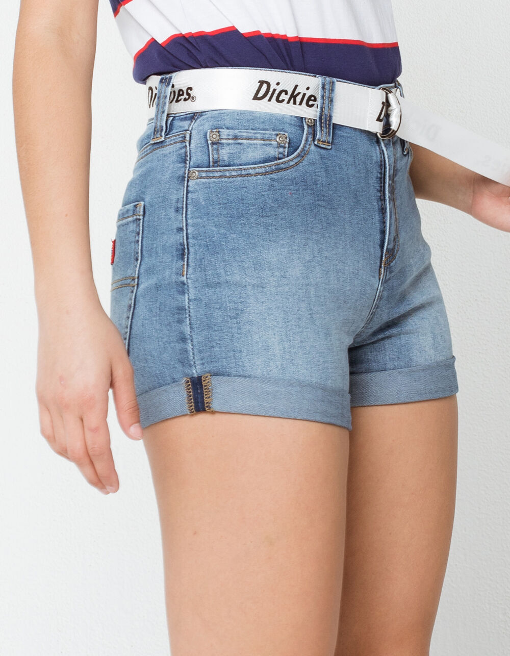DICKIES Belted Denim Shorts - LIGHT WASH | Tillys