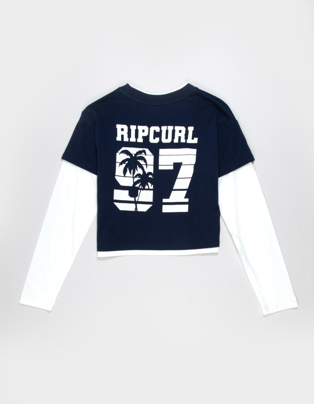 RIP CURL Retro Rama Girls Long Sleeve Tee - NAVY