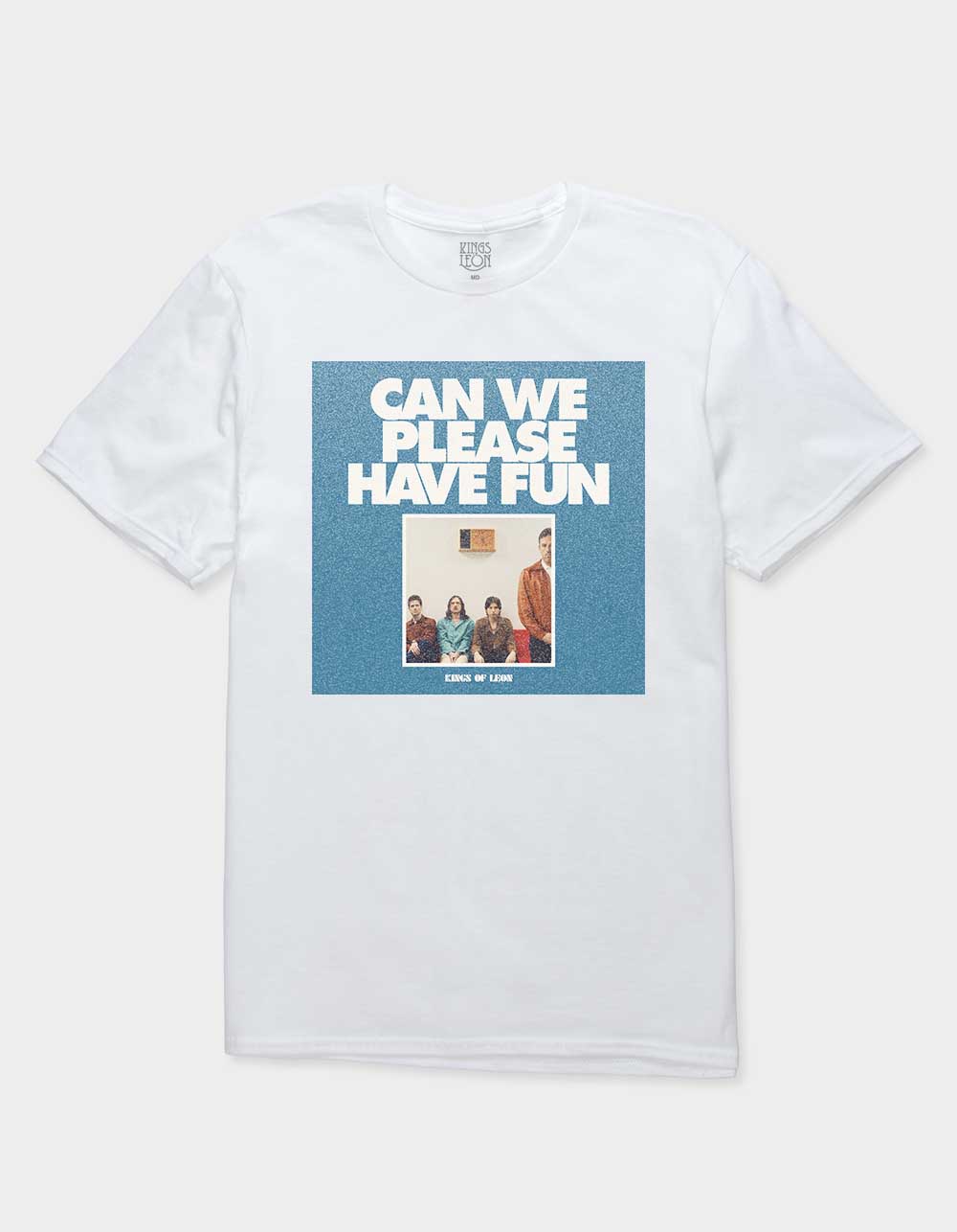 KINGS OF LEON Can We Please Have Fun Block Unisex Tee - WHITE