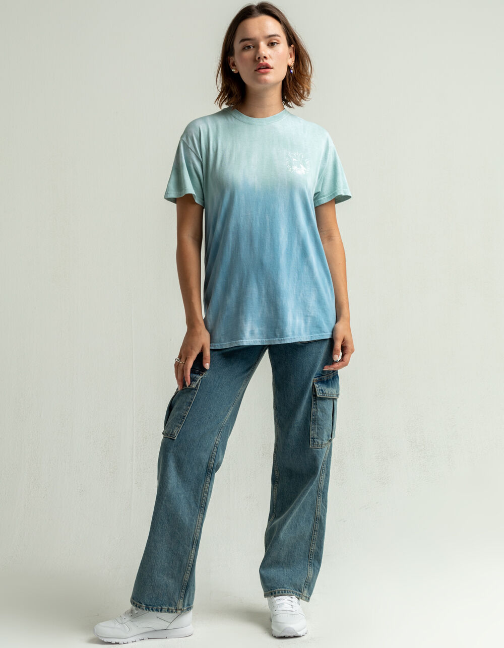 PLAYBOY Ombre Womens Oversized Tee - BLUE COMBO | Tillys