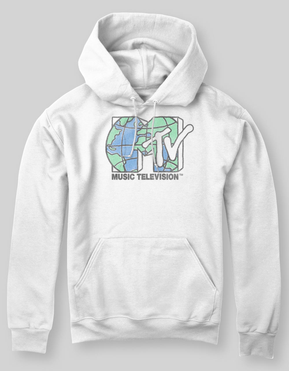 MTV Music Worldwide Hoodie WHITE Tillys