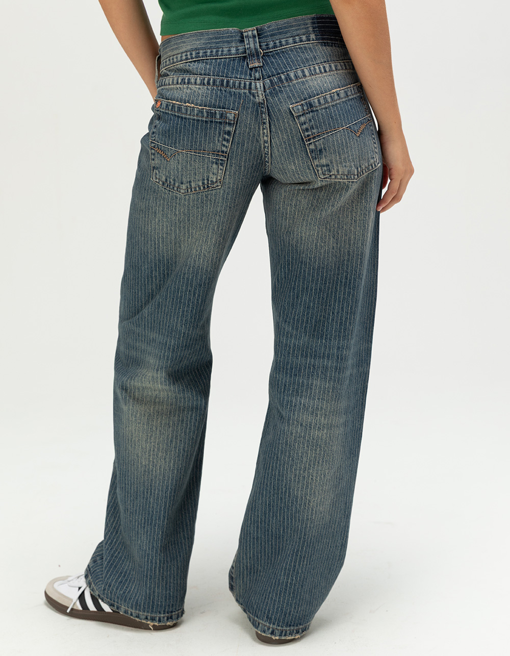 BDG Urban Outfitters Kayla Womens Pinstripe Jeans - VINTAGE