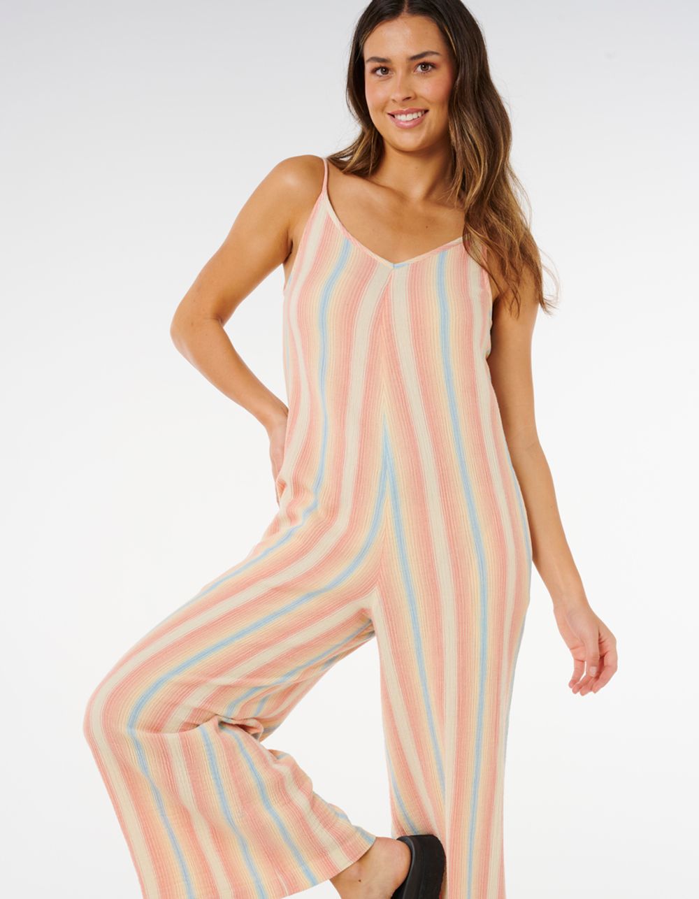 RIP CURL Premium Surf Stripe Womens Jumpsuit - MULTI