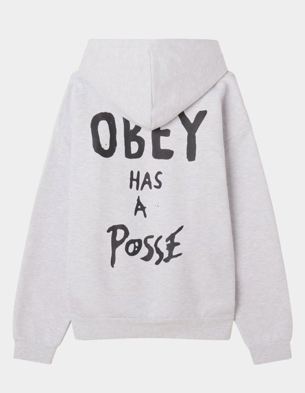 OBEY Posse Mens Extra Heavy Hoodie - ASH