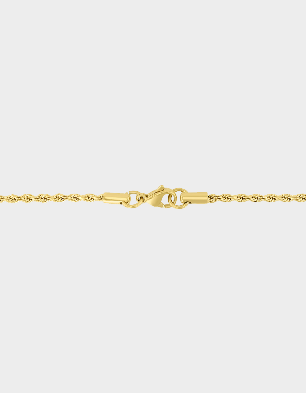 STEEL NATION Stainless Steel With Yellow IP 2.3MM Rope Chain - GOLD