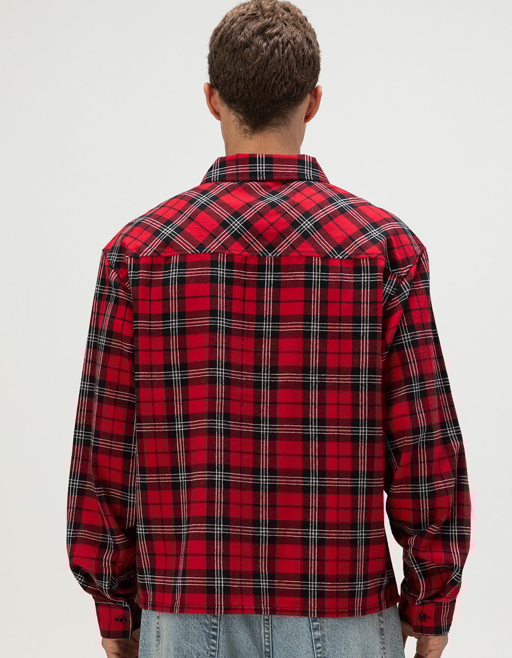 RSQ Mens Textured Flannel - RED