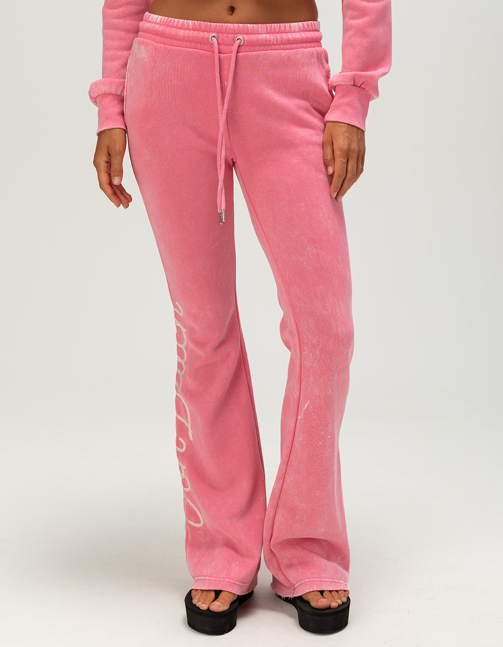 VON DUTCH Bootcut Womens Sweatpants - PINK