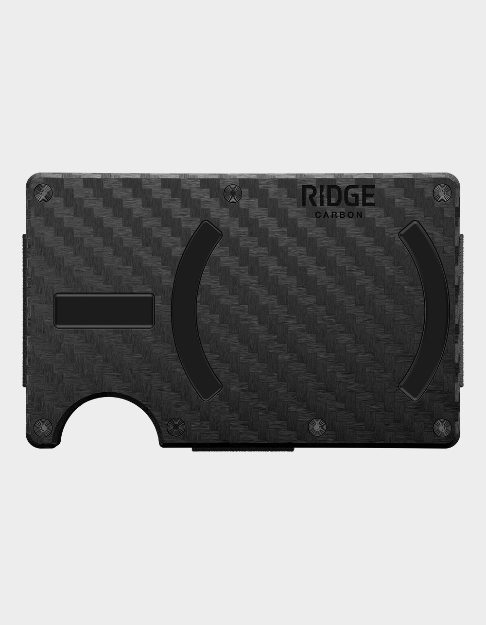 RIDGE WALLETS Carbon Fiber 3K Ridge 2.0 Magsafe Wallet - BLACK