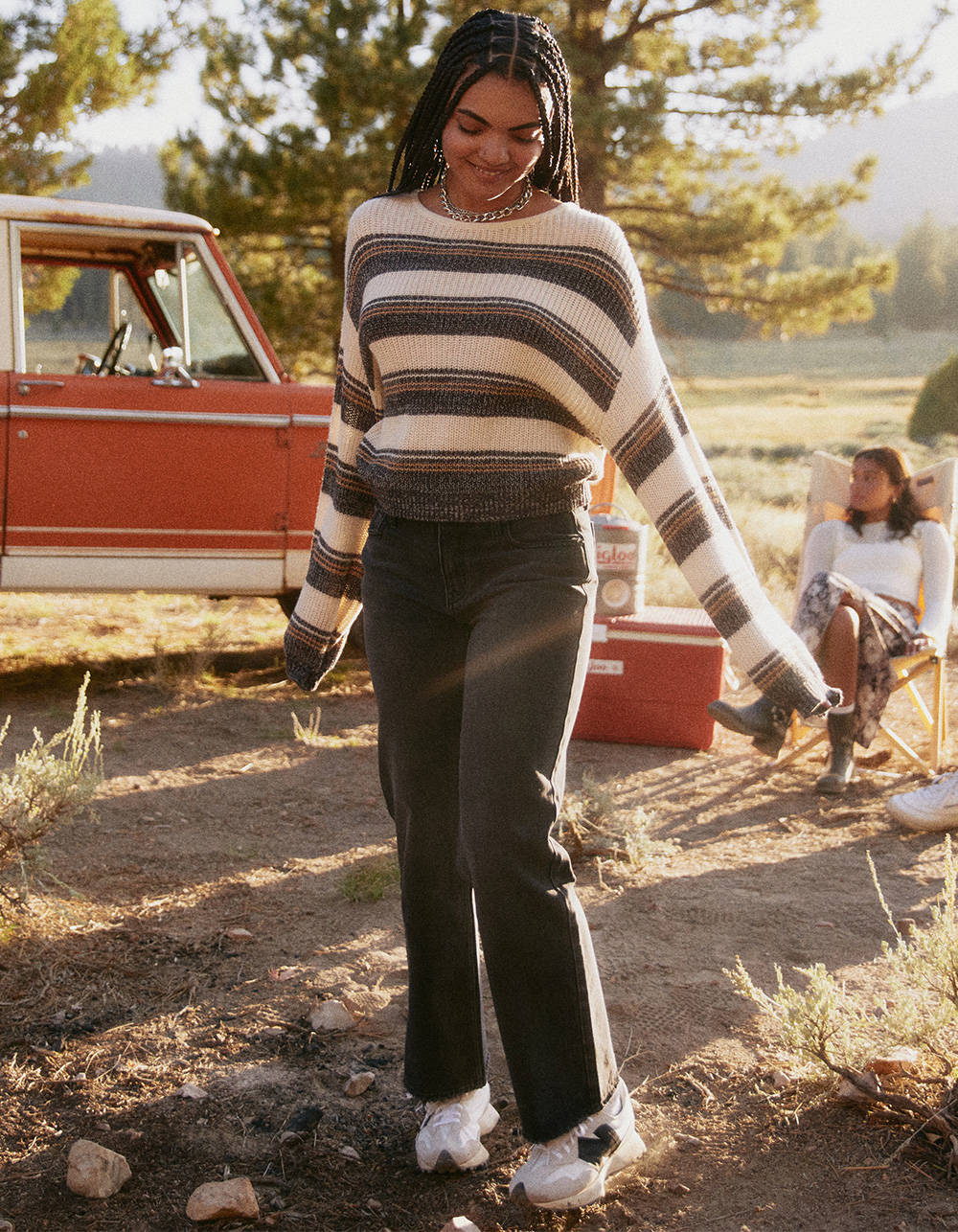 RSQ Womens Low Rise Straight Jeans - WASHED BLACK