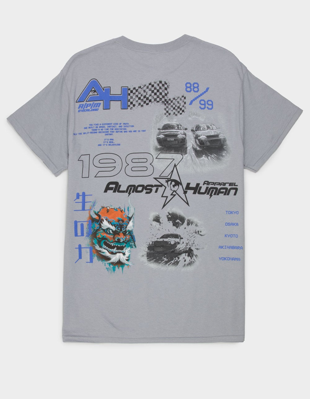 ALMOST HUMAN 1987 Mens Tee - LIGHT GRAY