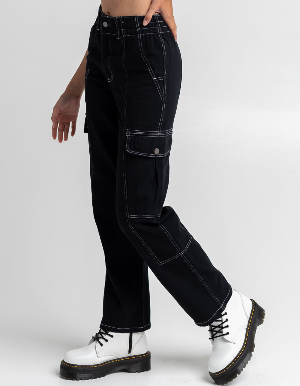 RSQ Womens Stitch Cargo Pants - BLACK | Tillys