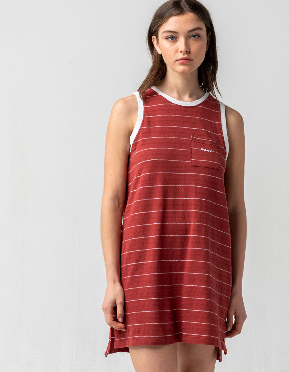 ROXY Livin Free Tank Dress - RUST 