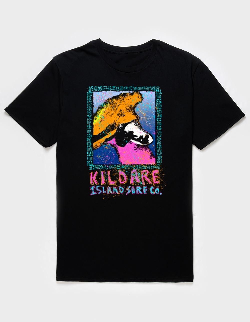 OUTER BANKS Kildare Island Graphic Silhouette Unisex Tee - BLACK