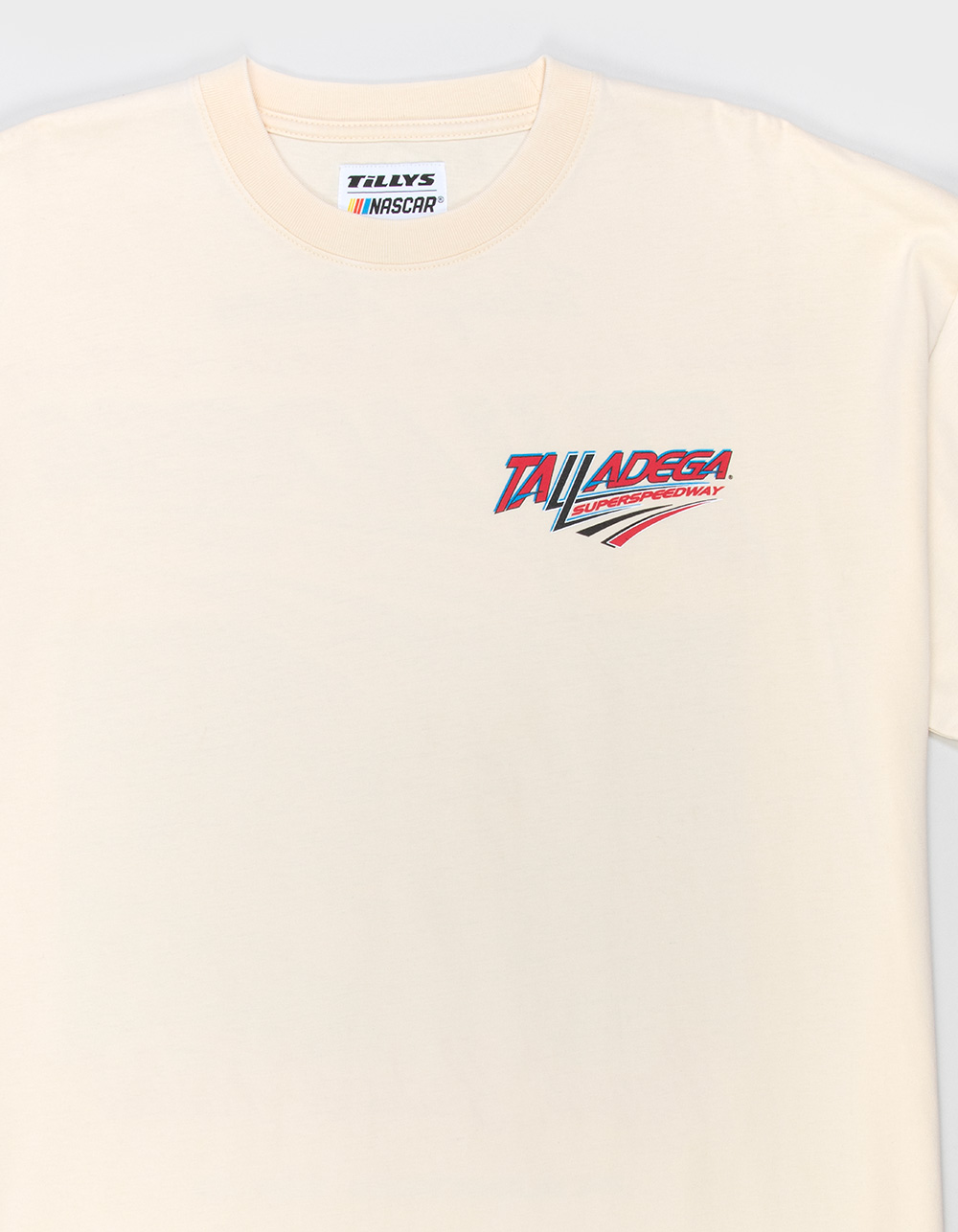 TILLYS x NASCAR Talladega Mens Boxy Tee - CREAM