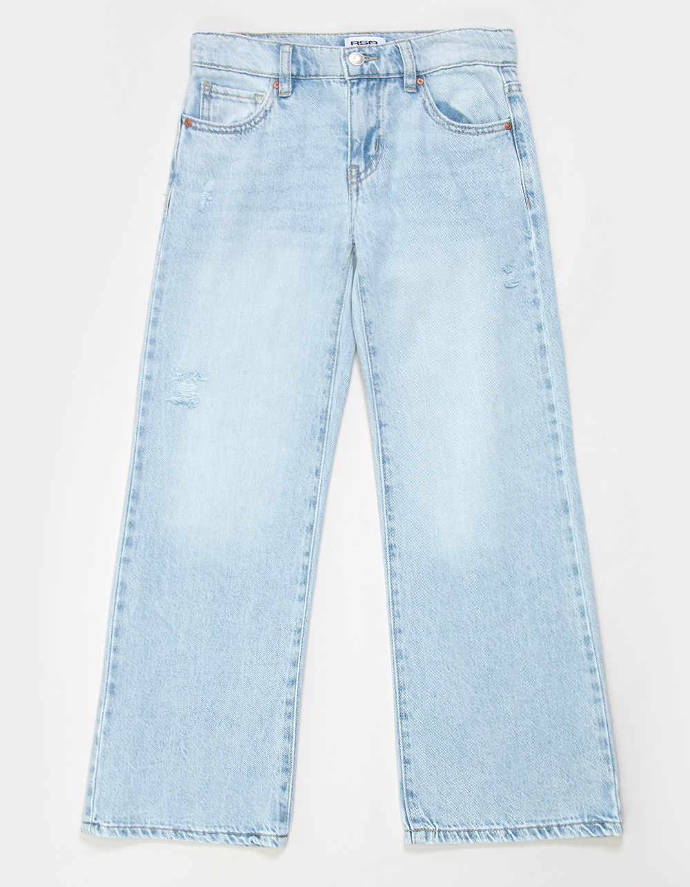 RSQ Girls Low Rise Wide Leg Jeans - LIGHT WASH