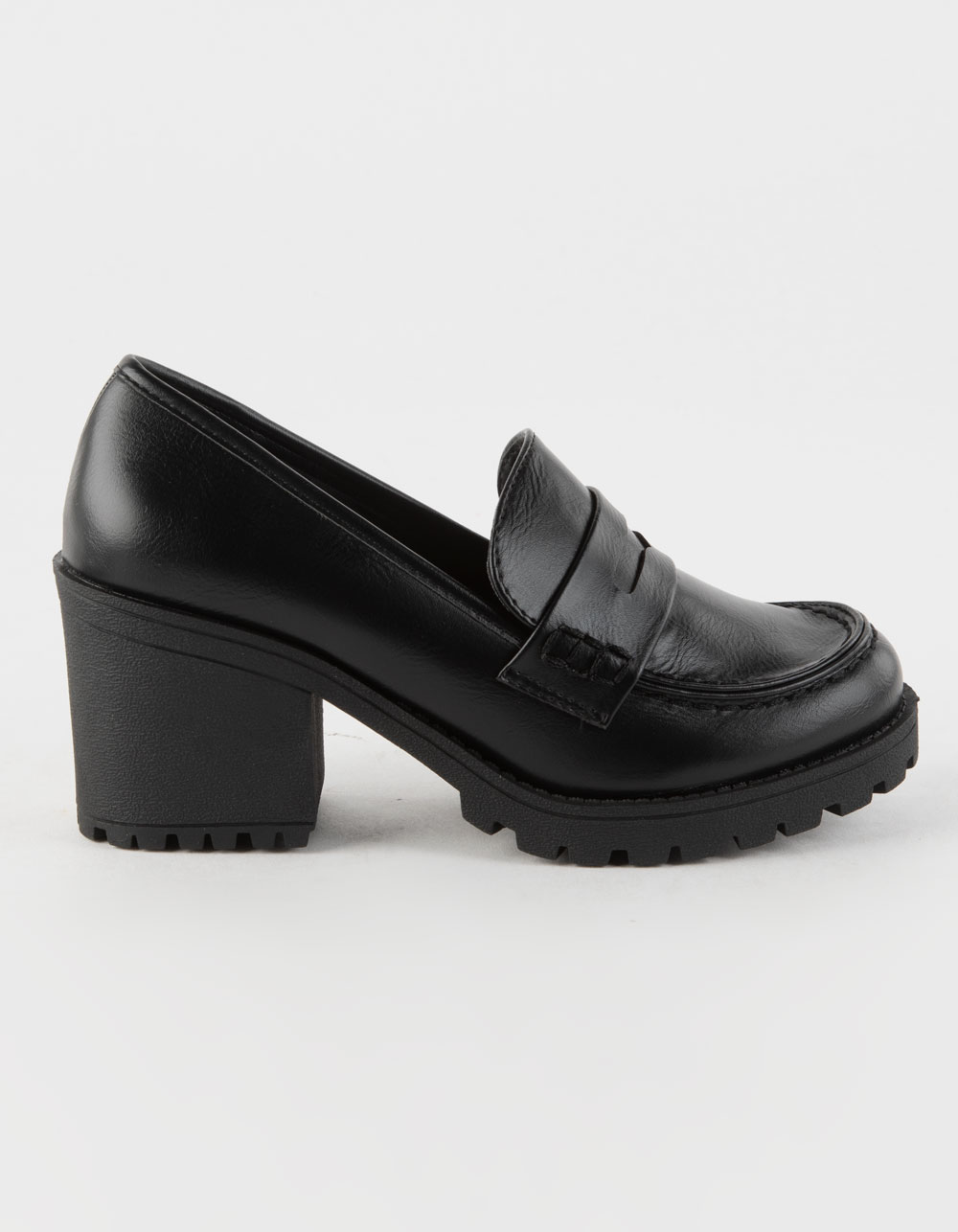 SODA Kinder Platform Womens Penny Loafer Shoes - BLACK | Tillys