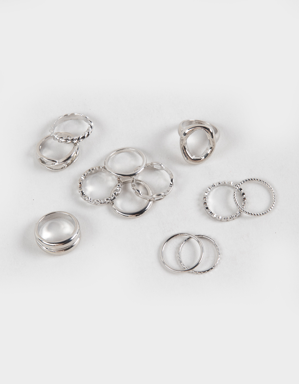 FULL TILT 12 Pack Molten Metal Rings - SILVER