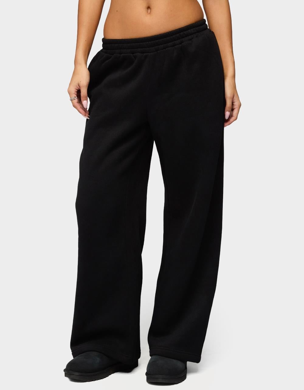Edikted Forever Sweatpants - BLACK