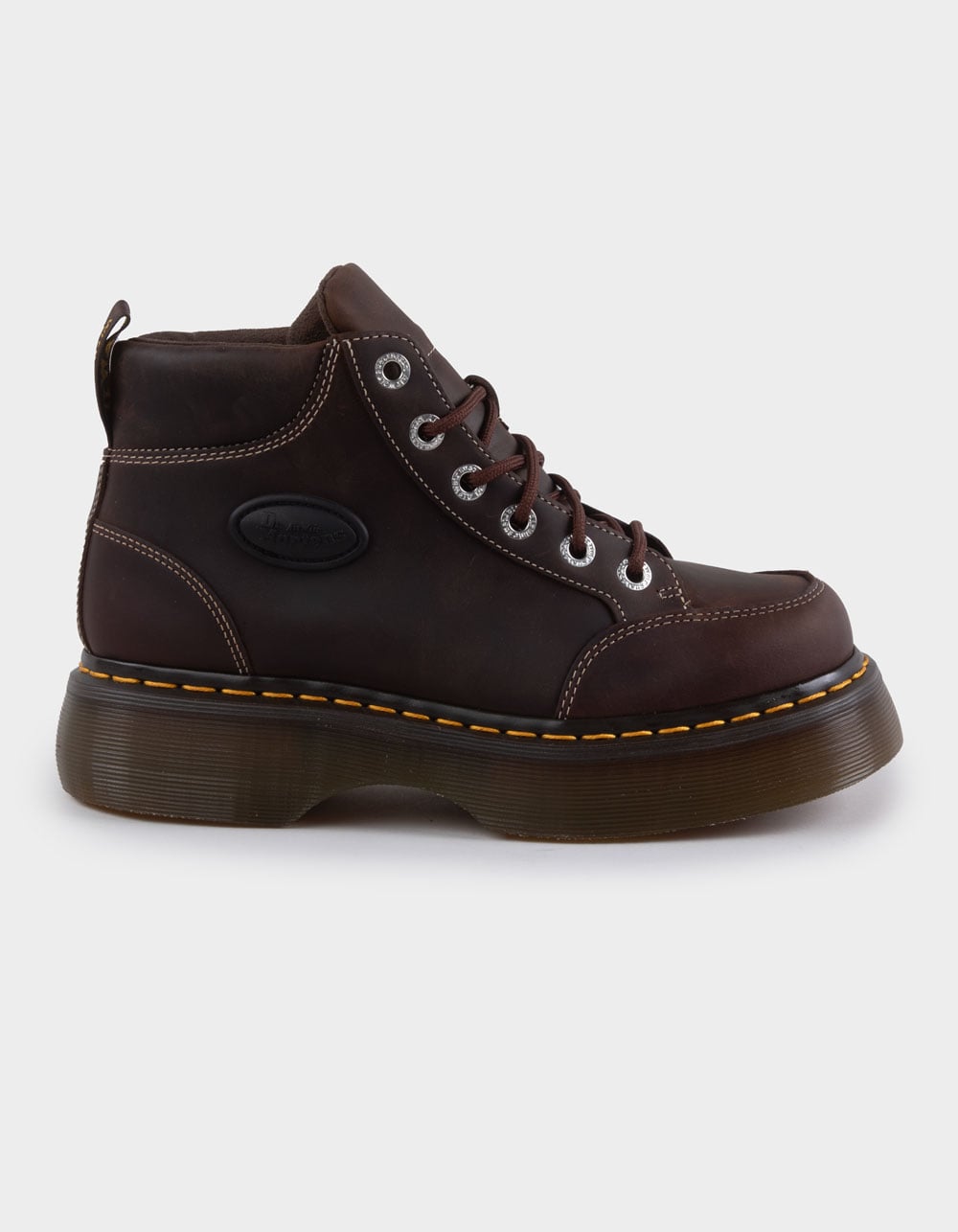 DR. MARTENS Buzz 6 Eye Womens Boots - BROWN COMBO