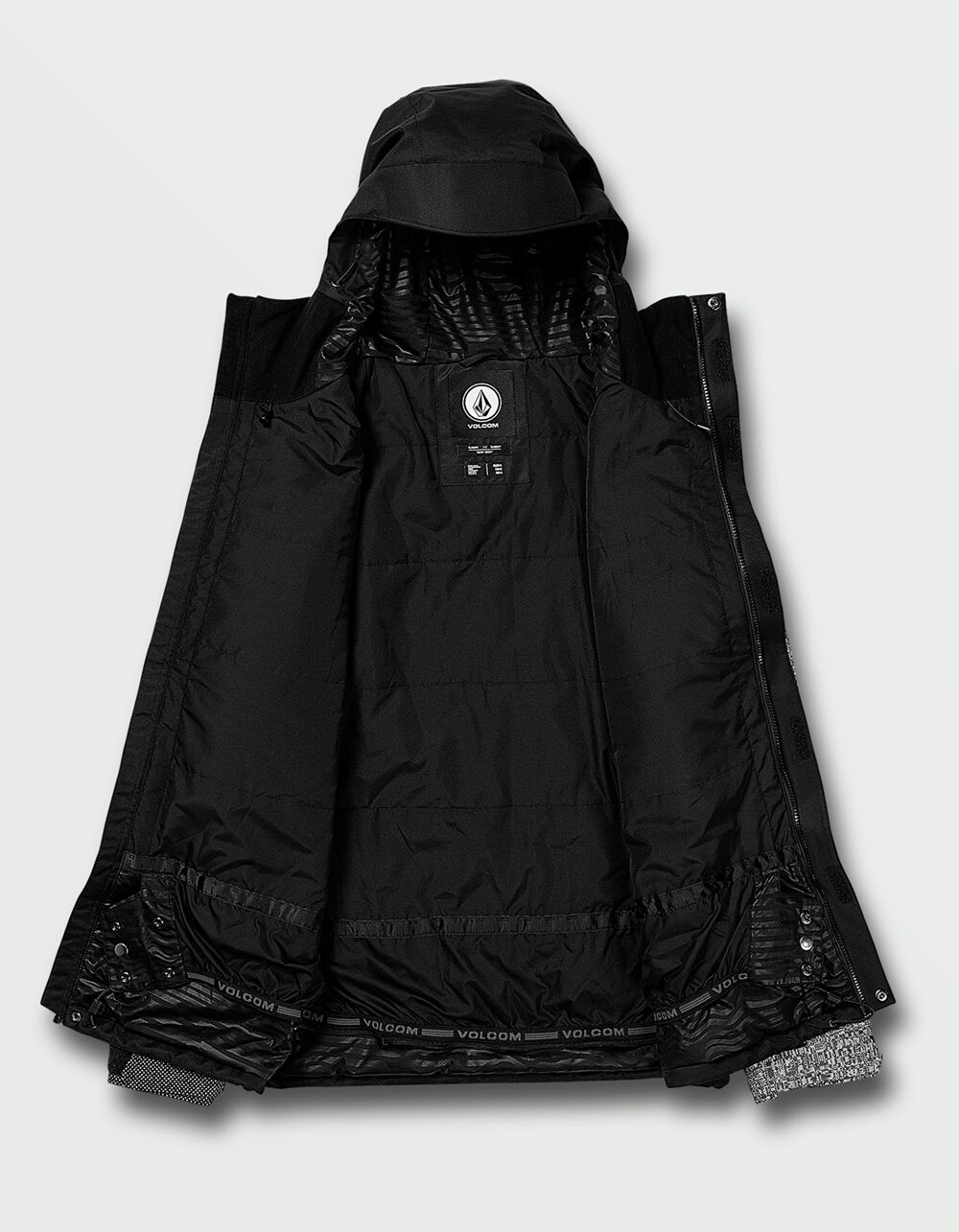 17Forty Insulated Mens Black & Gray Snow Jacket BLACK/GRAY