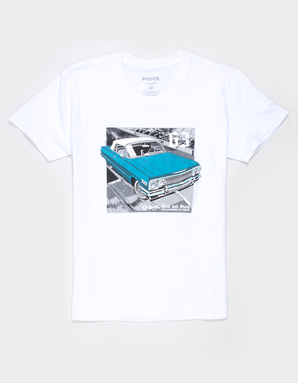 RSQ Boys Slow And Low Tee - WHITE