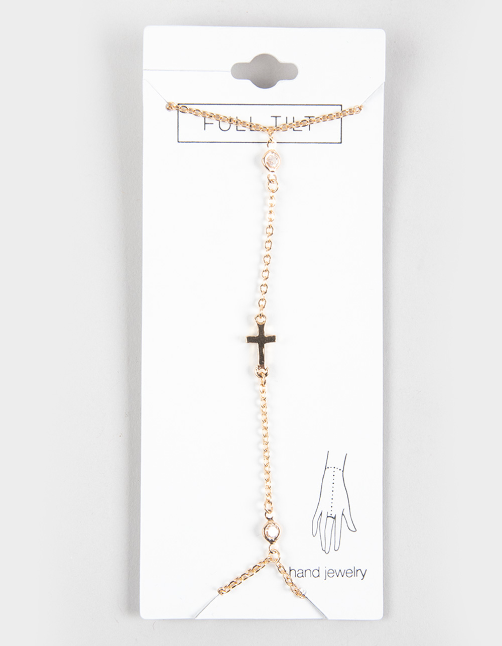 FULL TILT Cross Hand Chain - GOLD