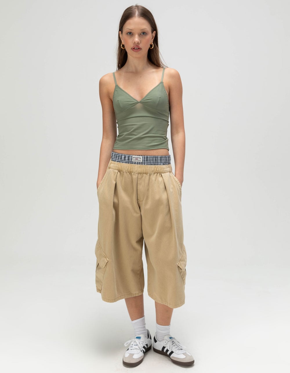 BDG Urban Outfitters Je T'aime Womens Cami - OLIVE