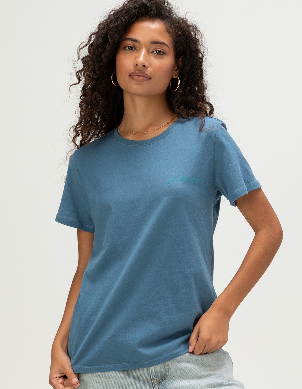SALT LIFE Ocean Turtle Womens Tee - NAVY