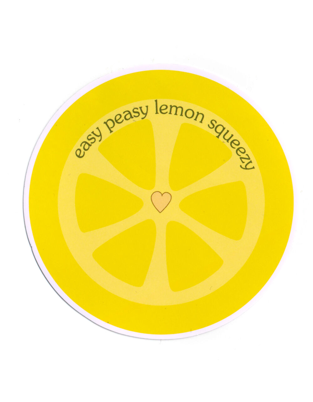 Easy Peasy Sticker YELLOW Tillys