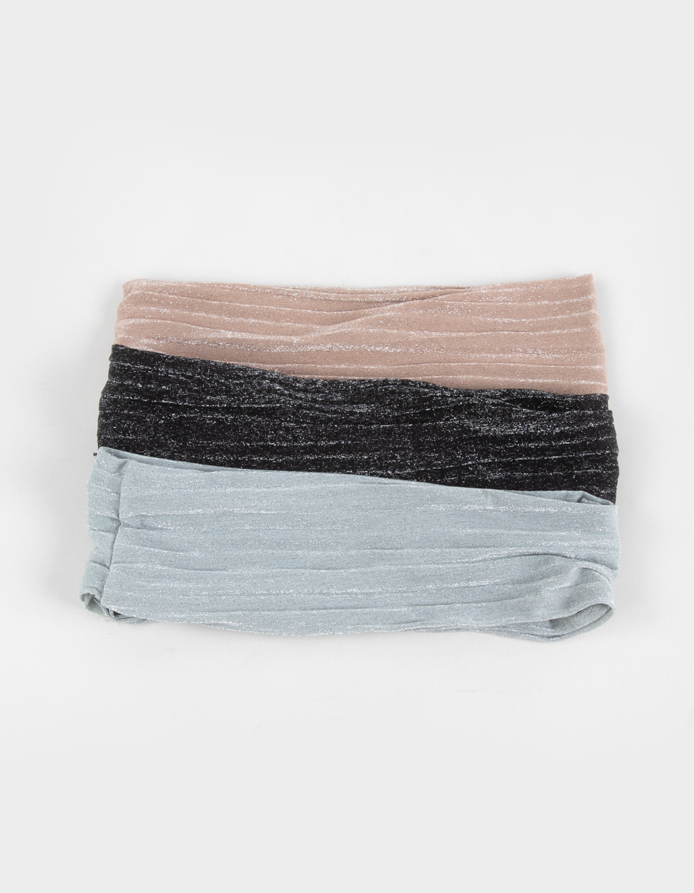 FULL TILT 3 Pack Shimmer Headbands - MULTI