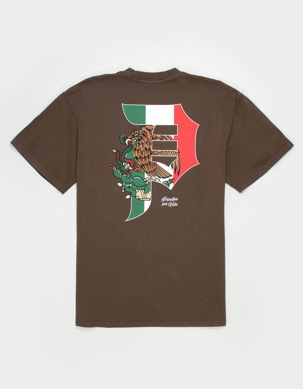 PRIMITIVE National Dirty P Mens Tee - BROWN