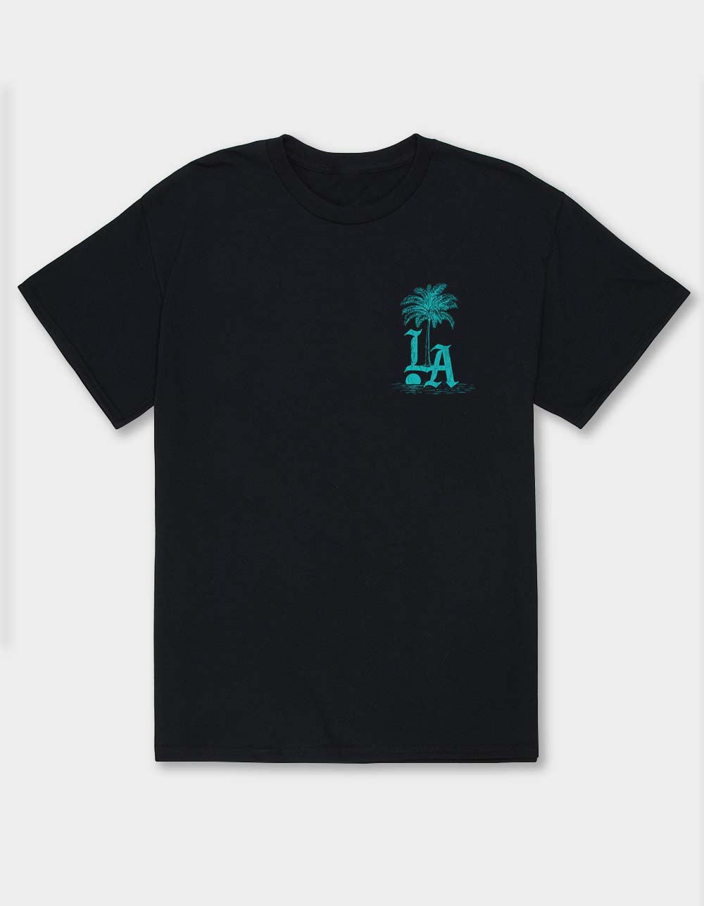 LOS ANGELES Sunset Palms Unisex Tee - BLACK