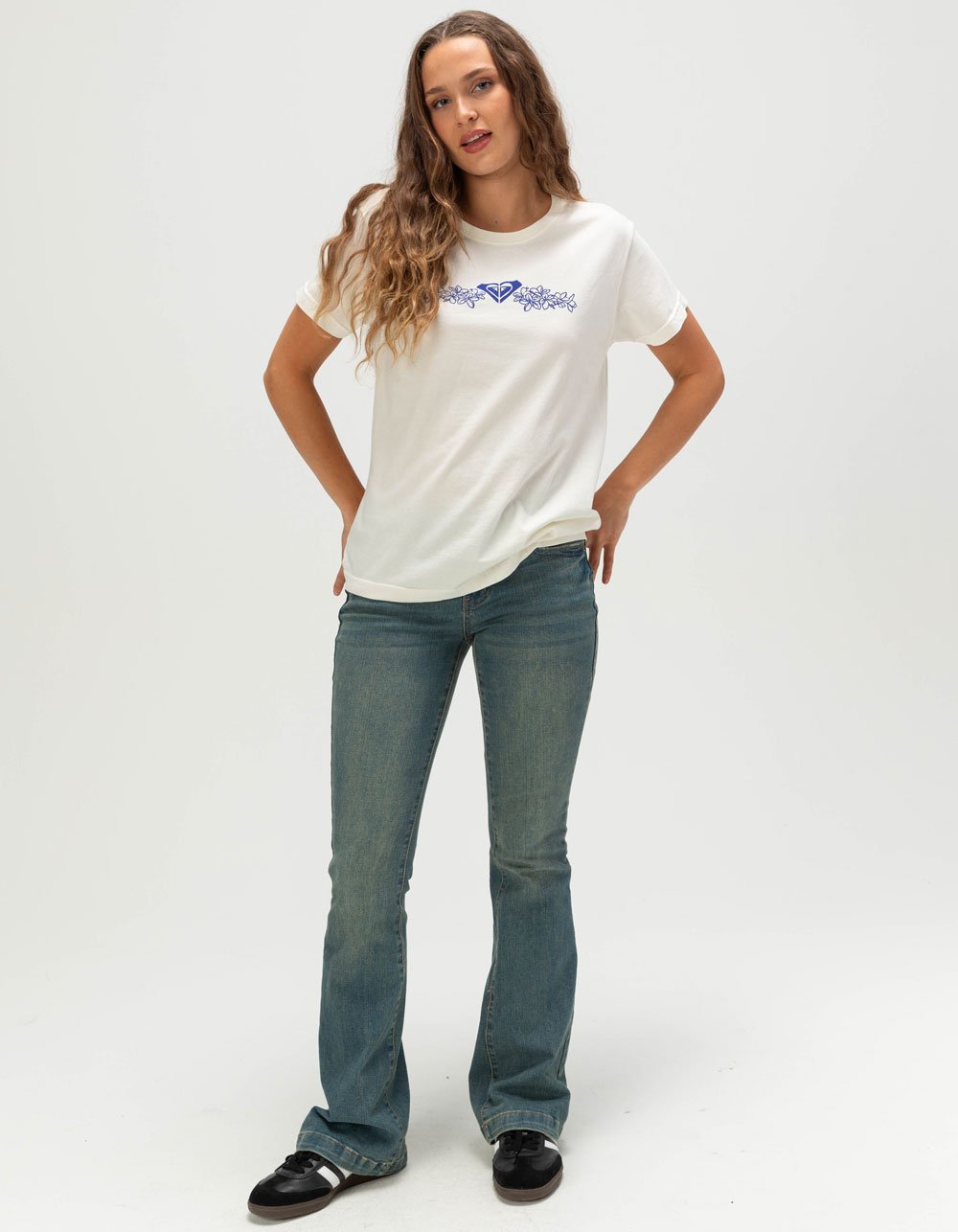 ROXY Island Lagoon Womens Boyfriend Tee - WHITE