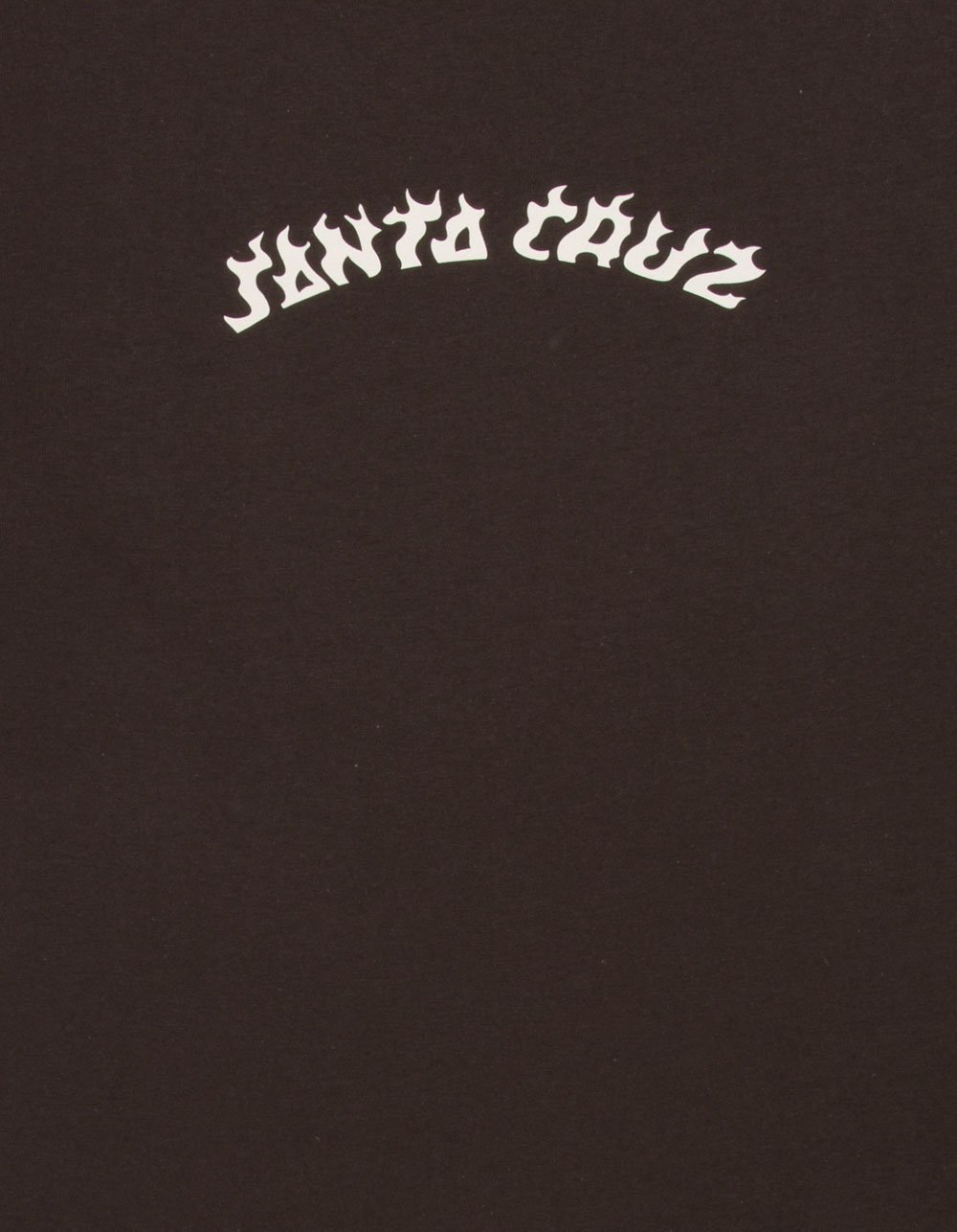 SANTA CRUZ Flame Arc Mens Tee - CHOCOLATE