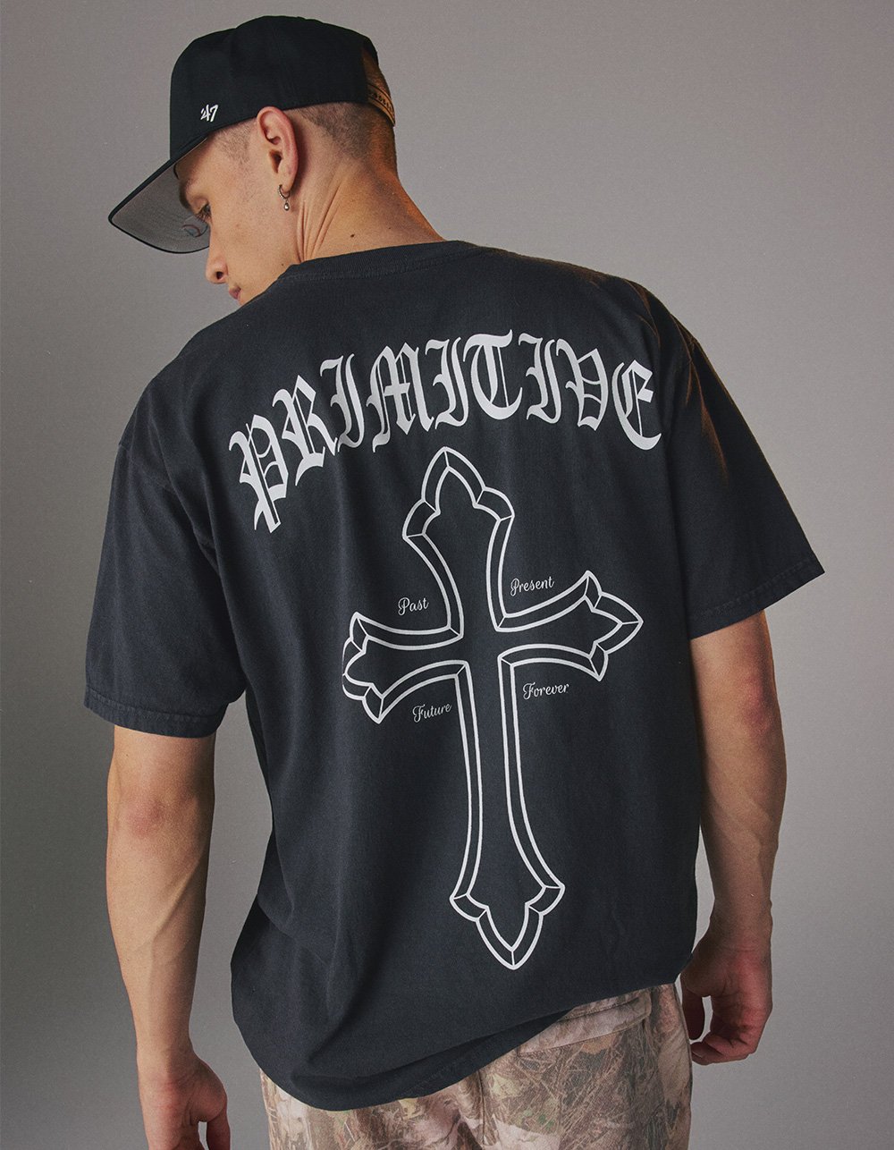 PRIMITIVE Forever Mens Boxy Tee - WASHED BLACK