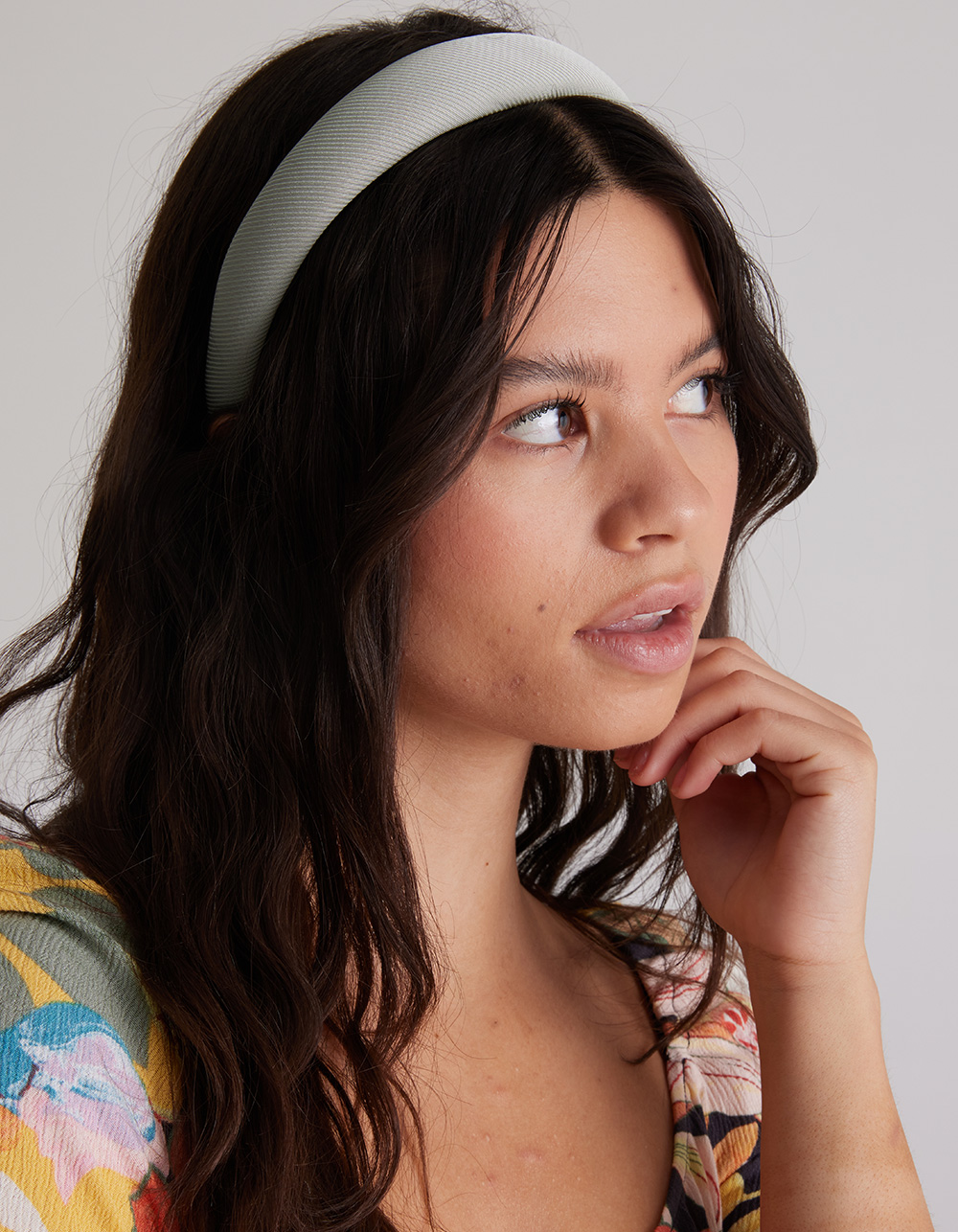 FULL TILT Puffy Headband BLUE Tillys