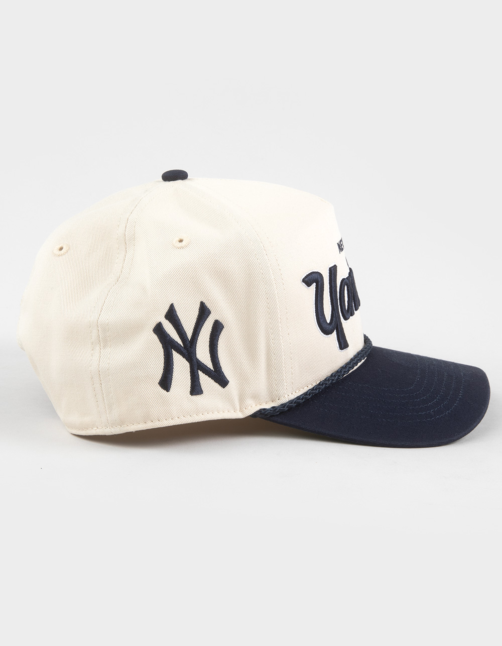 47 BRAND New York Yankees Crosstown Script Two Tone '47 Hitch Snapback Hat - BLUE COMBO