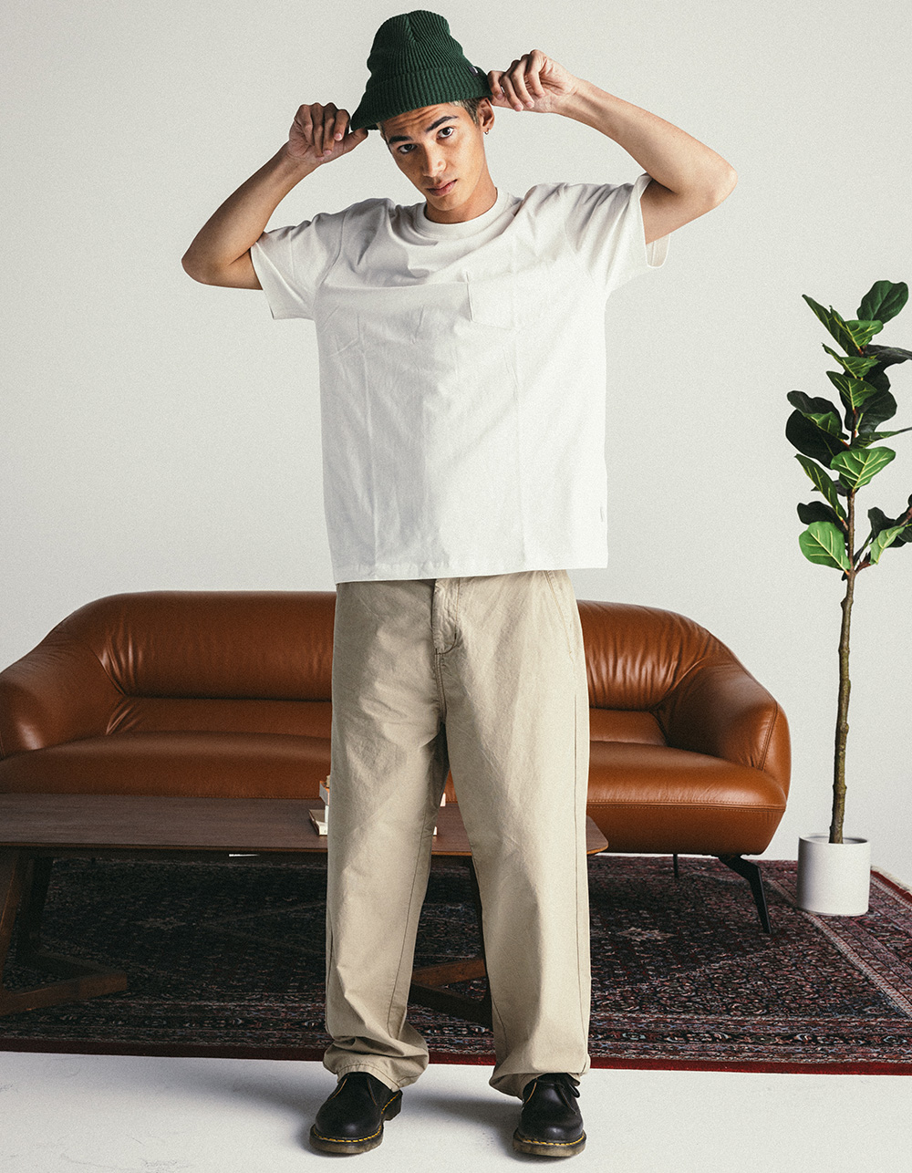 ONLY & SONS Power Mens Loose Fit Pants - KHAKI