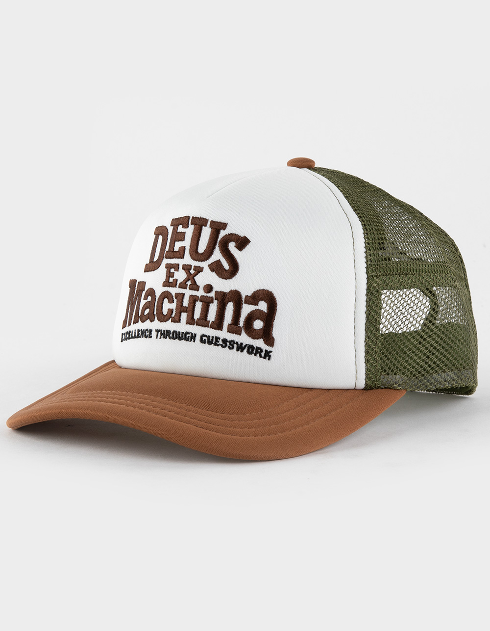 DEUS EX MACHINA Guesswork Mens Trucker Hat - WHITE COMBO