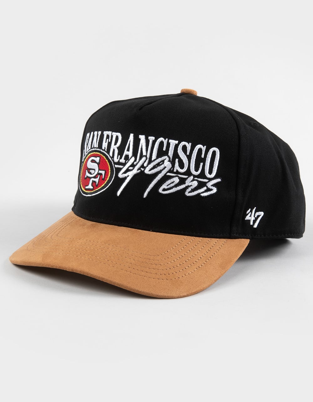 47 BRAND San Francisco 49ers Scribe Line '47 Hitch Snapback Hat - BLACK COMBO