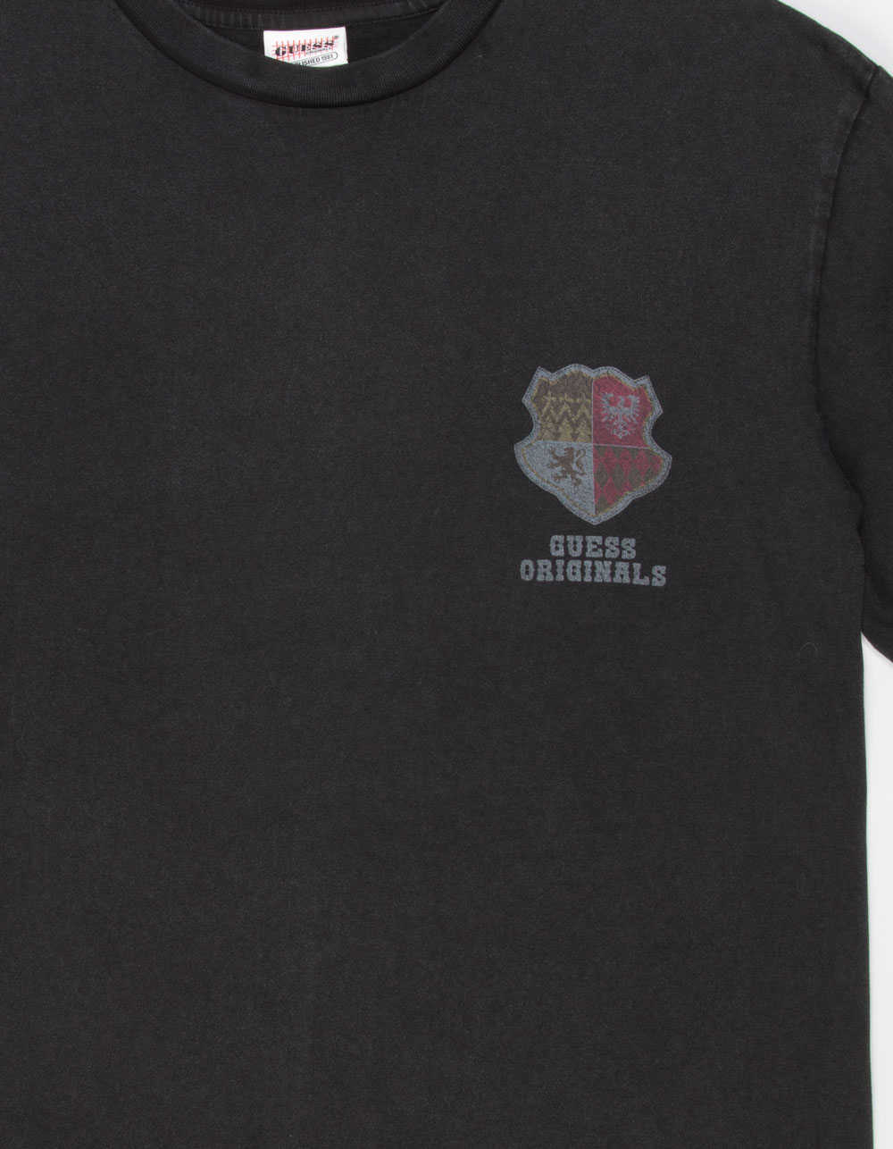 GUESS ORIGINALS Varsity Mens Tee - BLACK
