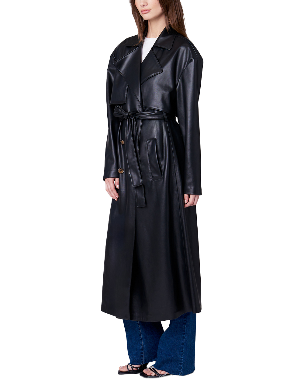 BLANK NYC Flashback Womens Coat - BLACK