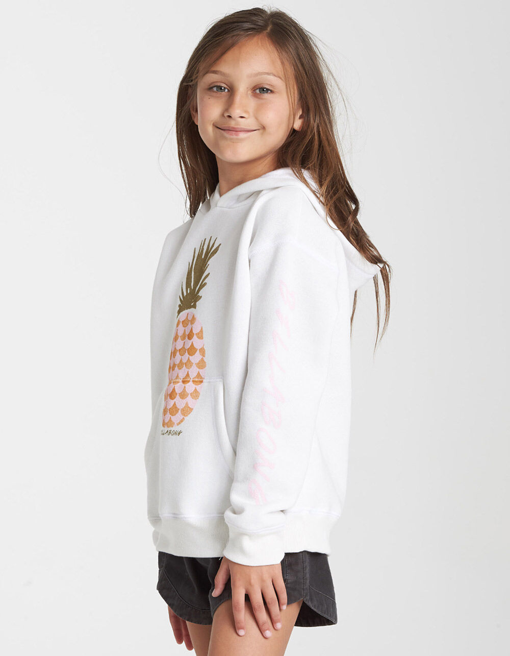 BILLABONG Shine Bright Girls Hoodie (Little Girls, Big Girls) CREAM