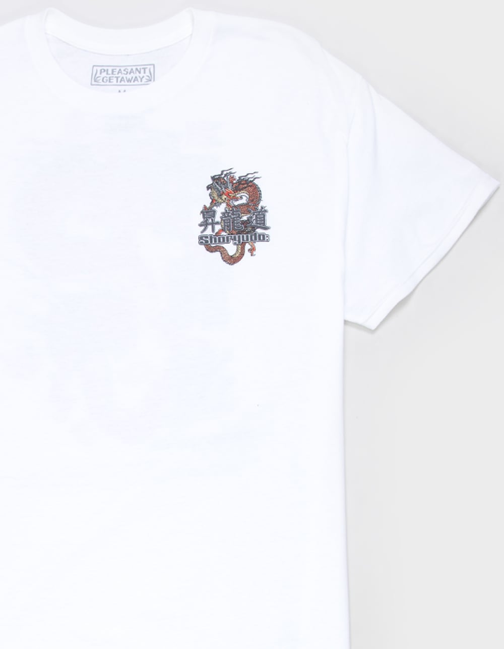 PLEASANT GETAWAY Shoryudo Mens Tee - WHITE