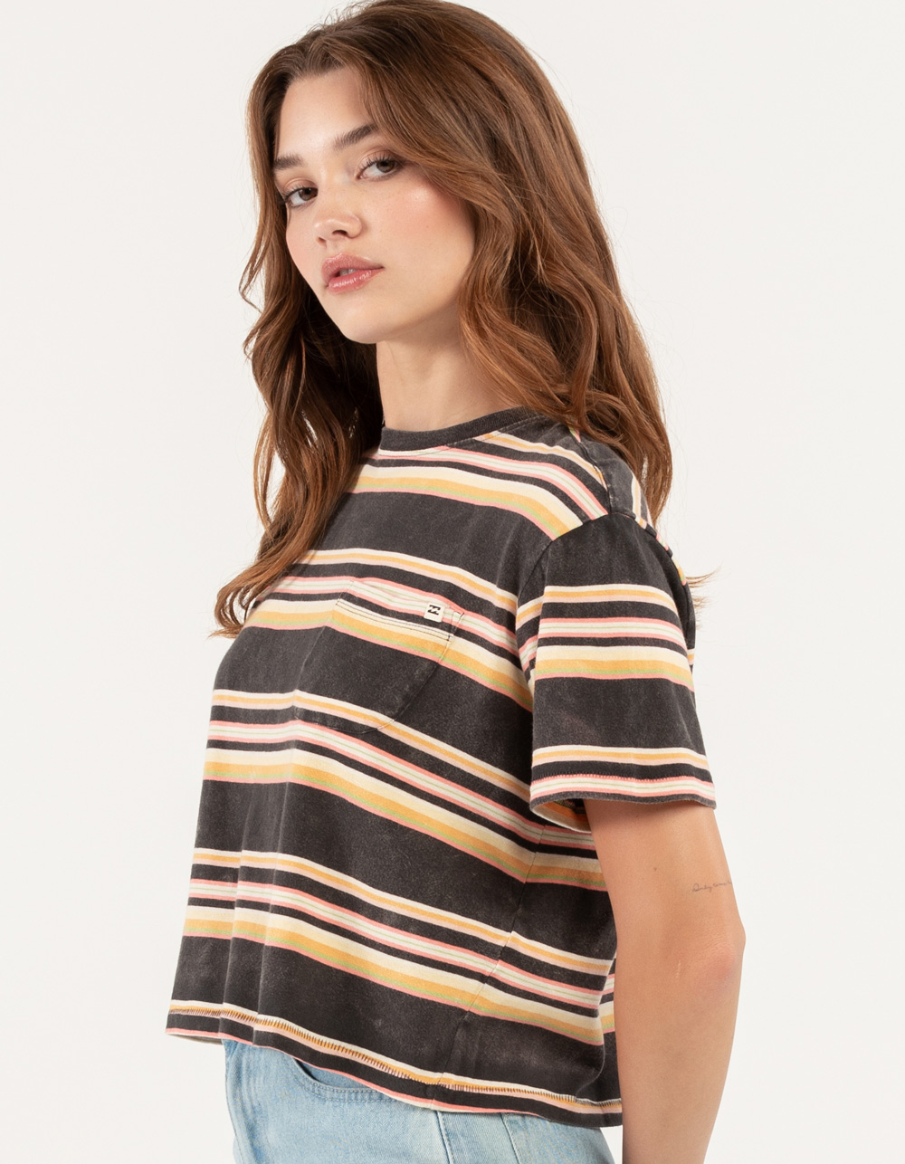 BILLABONG Beach Womens Pocket Tee - BLACK COMBO | Tillys