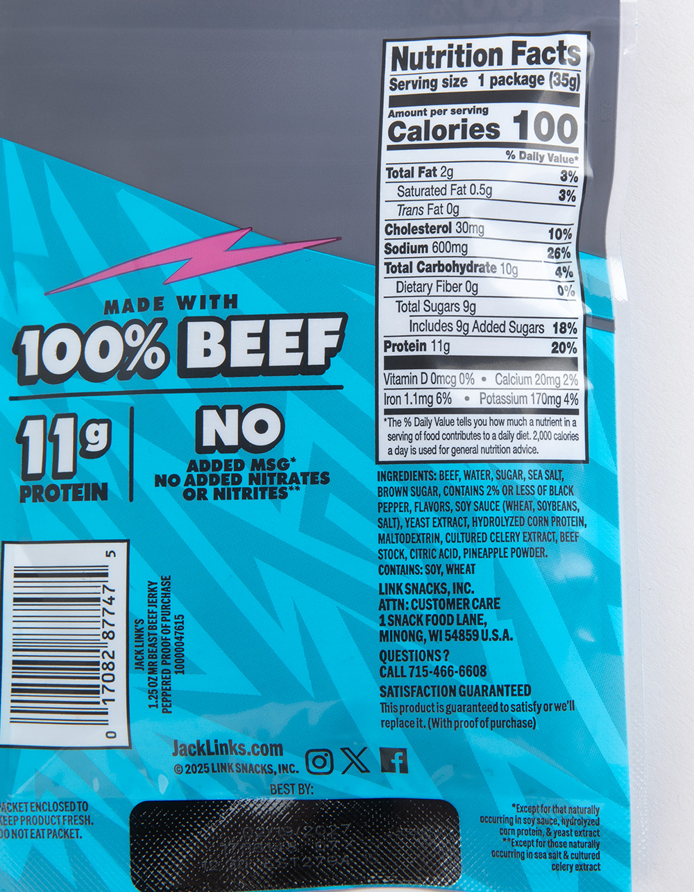 JACK LINKS x MrBeast Peppered Beef Jerky - MULTI