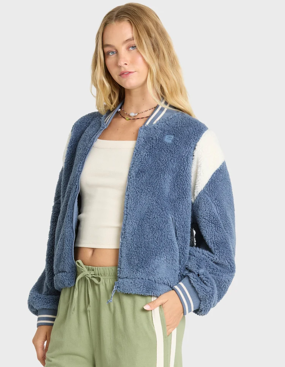 BILLABONG A/Div Batter Womens Sherpa Jacket - BLUE
