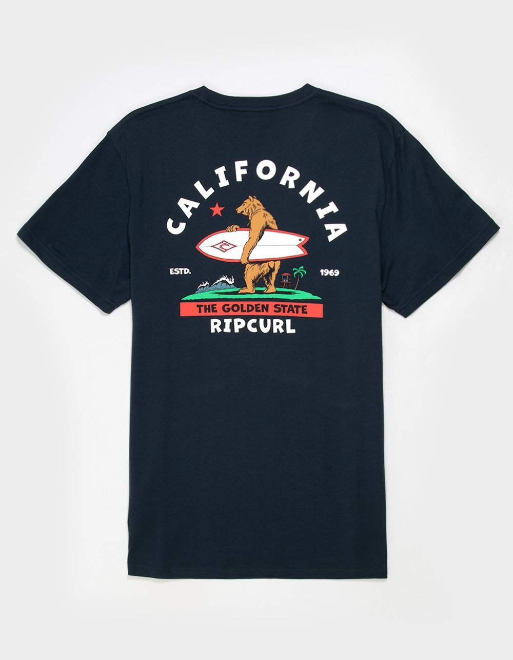 RIP CURL Destination Animal Mens Tee - NAVY