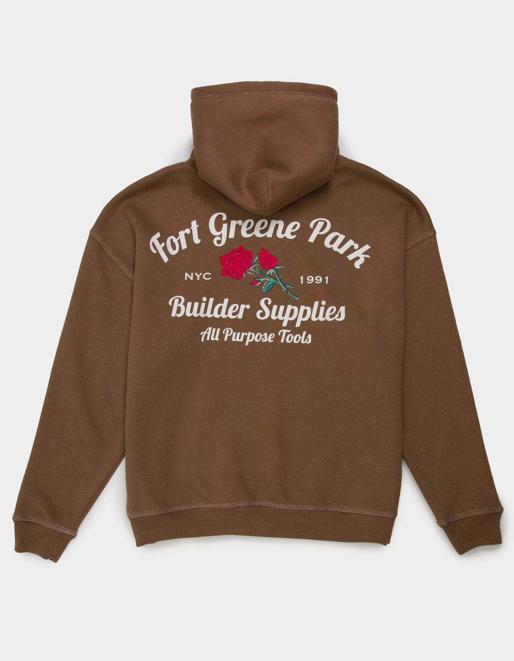 BROOKLYN CLOTH Greene Park Rose Mens Hoodie - BROWN | Tillys