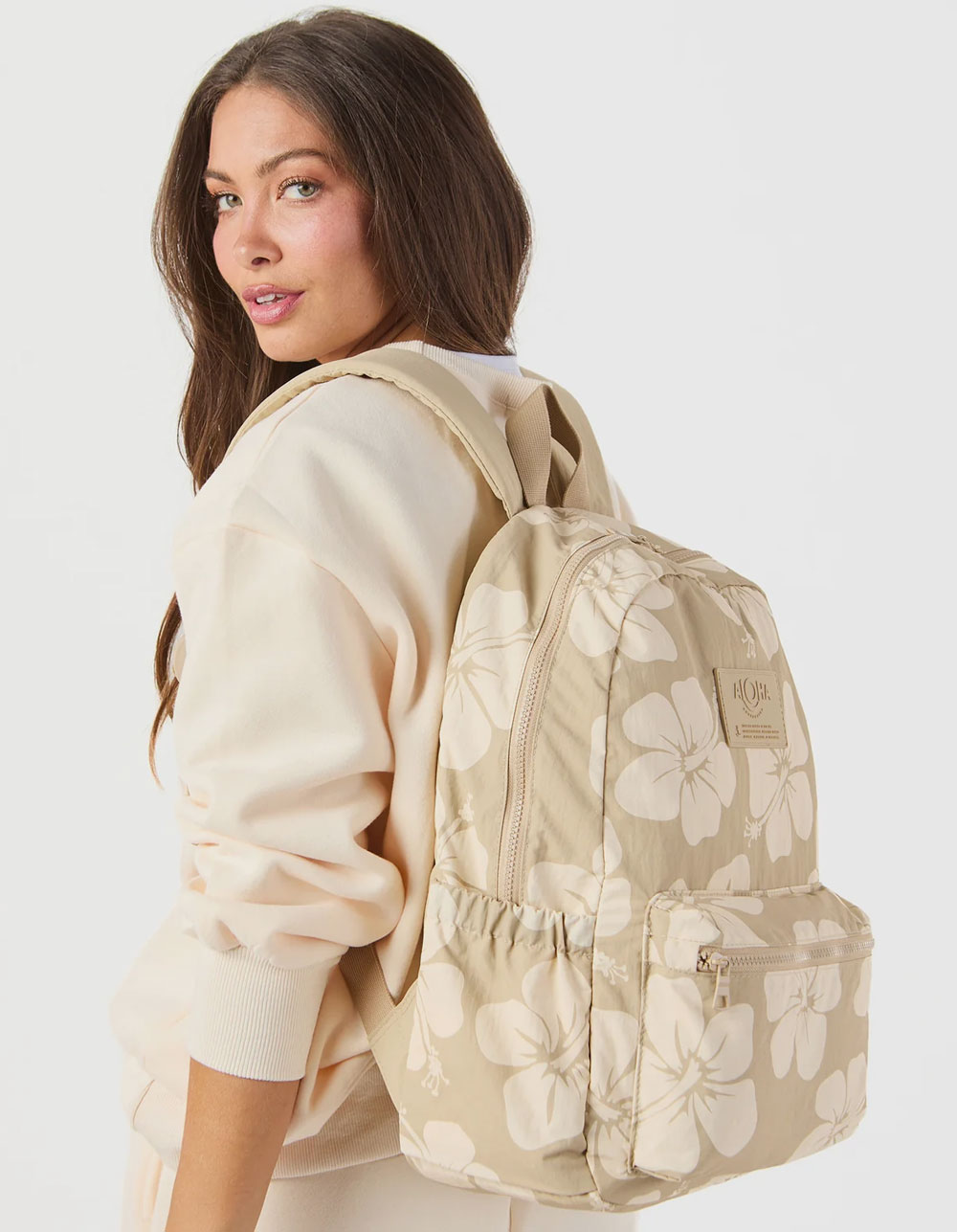 ALOHA Collection Keep It Light Hana Hou Backpack - CREAM